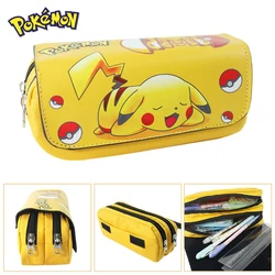 Trousse à crayons Pokemon, sac à cosmétiques, Pikachu école garçons filles, sac à papeterie dessin animé Kawaii mignon de haute qualité, cadeaux pour enfants 