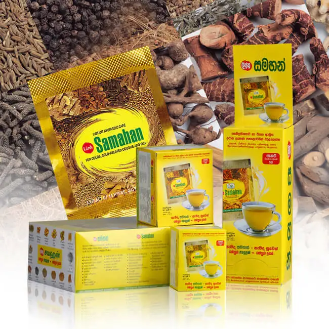

Sri Lanka ayurvedic natural herbal formula, t ea d rink package 30/100 bags cold/cough/ fever