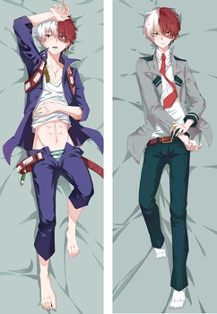 

Todoroki Shoto My Hero Academia Pillow Case Anime Dakimakura Waifu Hugging Body Boku No Hero Pillow Cover Decorative Cushion