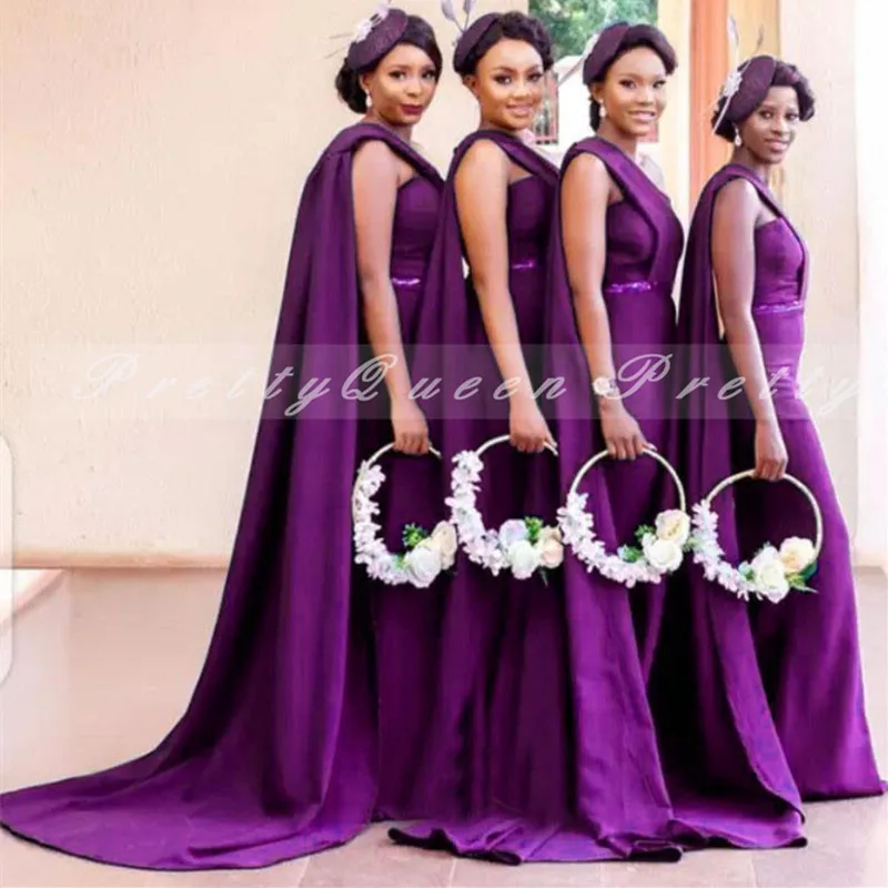 Платье подружки невесты с одним плечом длинное платье Русалочки Vestido De Fiesta Boda