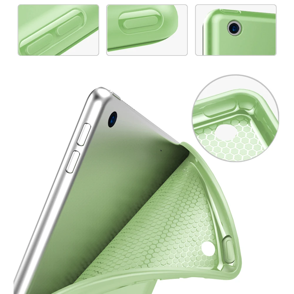 Soft Silicone Case For iPad Air 3 10.5 Inch A2153 A2123 A2152 A2154 PU Smart Cover Auto Wake Funda Protective Shell ipad case tablet case