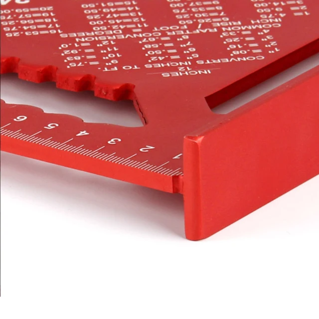 Kapro 7/12 Hüvelykes Háromszög Vonalzó Megvastagodott Alumínium Ötvözet Swanson Square Metrikus Csatlakozó Szög Jelölési Mérőműszer A Famegmunkáláshoz - Image 4