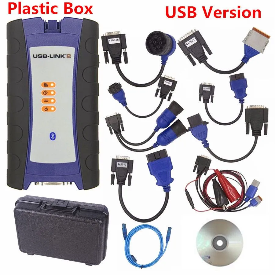 2 USB PLASTIC NEXIQed 2 125032 USB Link Truck Диагностика NEXIQed USB Link со всеми установщиками Nexiqed2 USB/Bluetooth дополнительный сканер Heavy Duty - Цвет: 2 USB PLASTIC