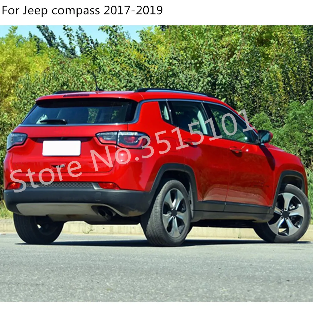Для Jeep Compass 2017 2018 2019 2020 корпус автомобиля ABS Хромированная Накладка задняя