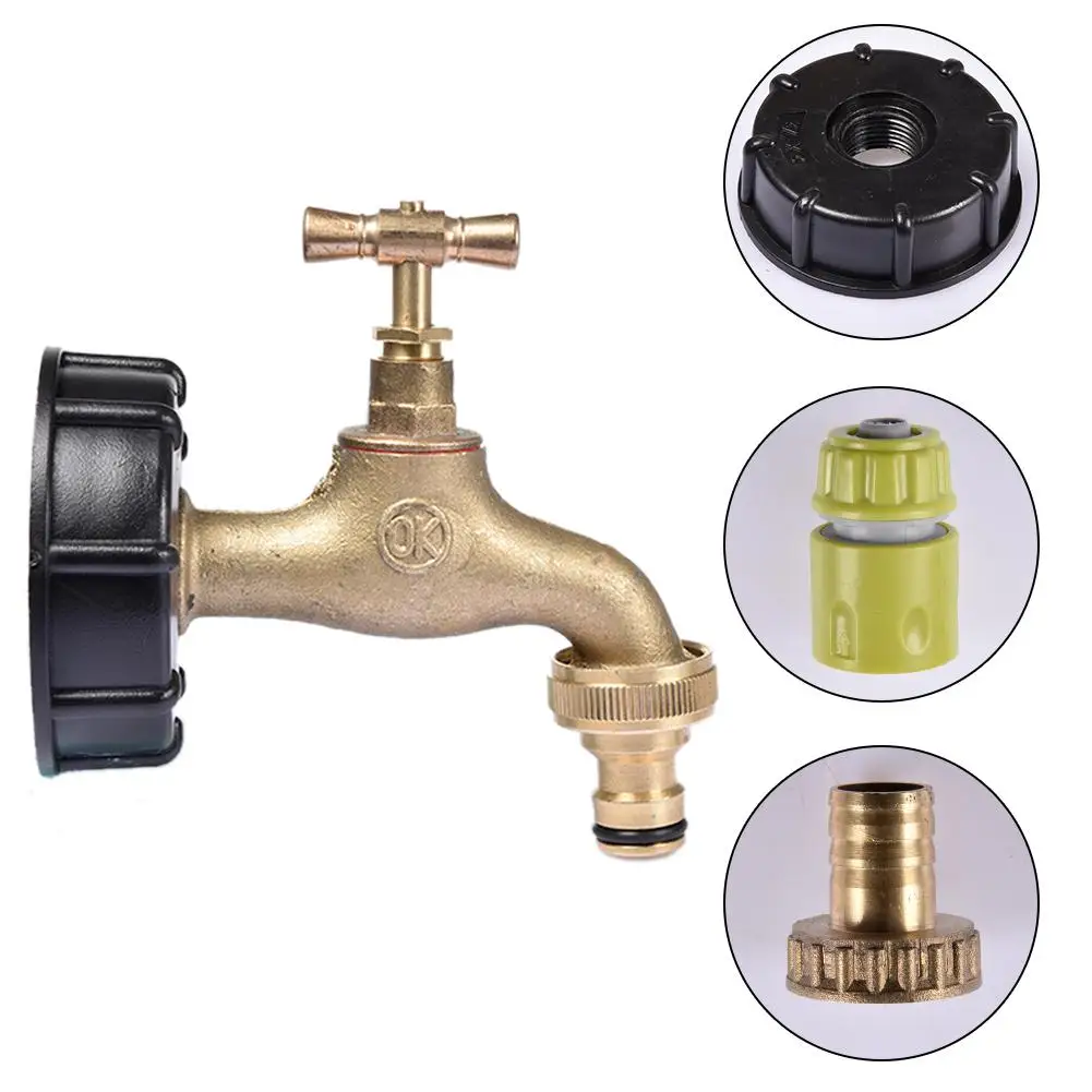 

Barrel Nozzle Connector Brass Faucet Pacifier Garden Pipe Connector Tonnage Barrel Fittings Outdoor Washing Machine Small Tap