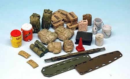 1/35  modern   Equipment Set   Resin figure Model kits Miniature gk Unassembly Unpainted