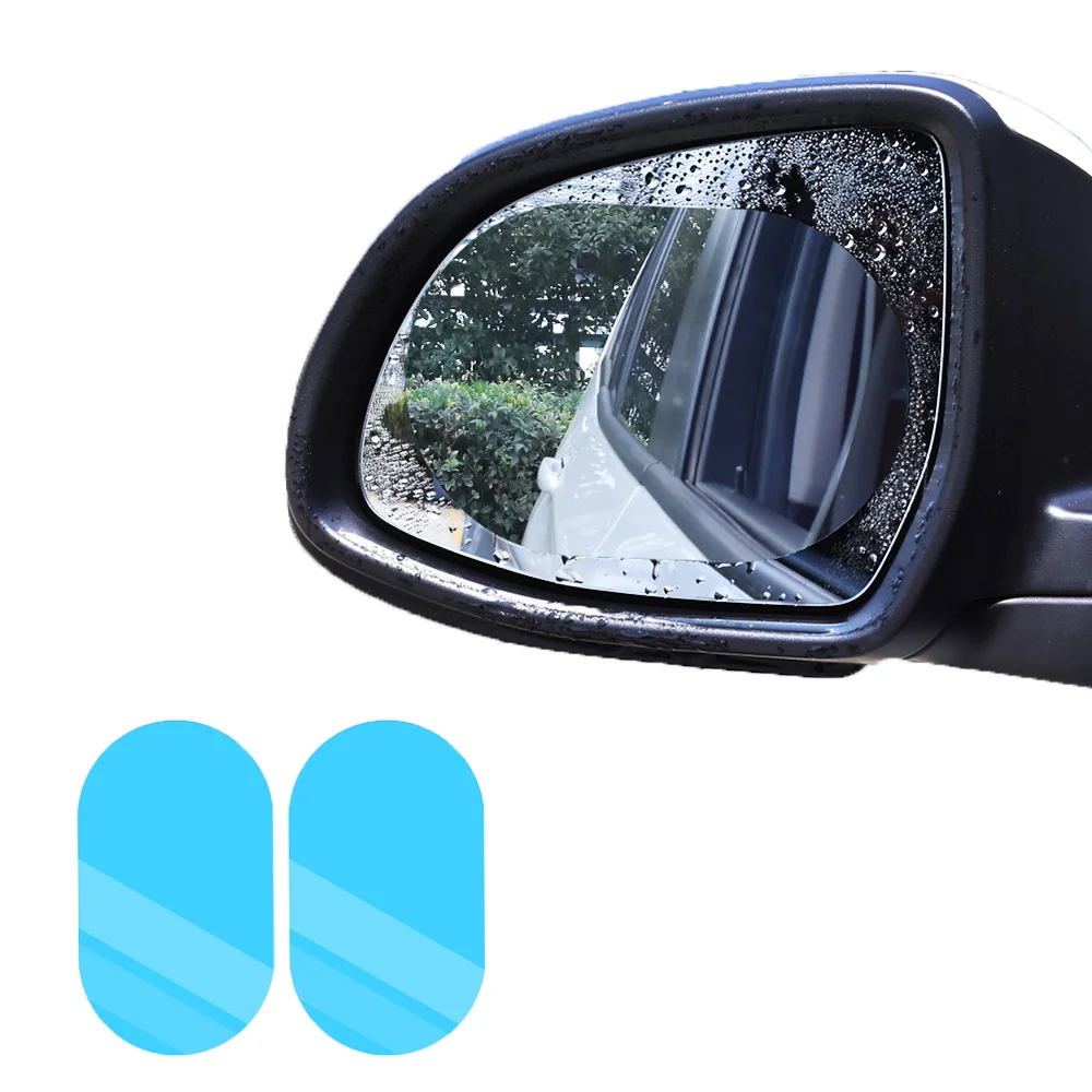 

2Pcs Car Rearview Mirror Anti Fog Film Anti Rain Coating Waterproof Rainproof Film Car Window Foils Protective Films