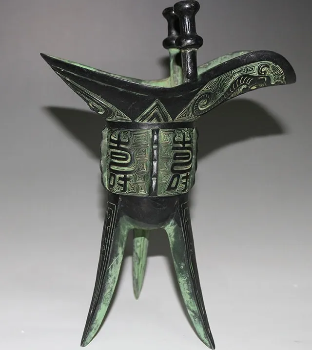 

Longevity Shou Jue ornaments 24CM antique bronze goblet birthday gift business gifts, gifts Foreign Affairs