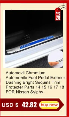 Авто хромированная автоматическая коробка передач для интерьера, модные молдинги, защита для отделки, модификация автомобиля 16 17 18 19 для Nissan Sylphy