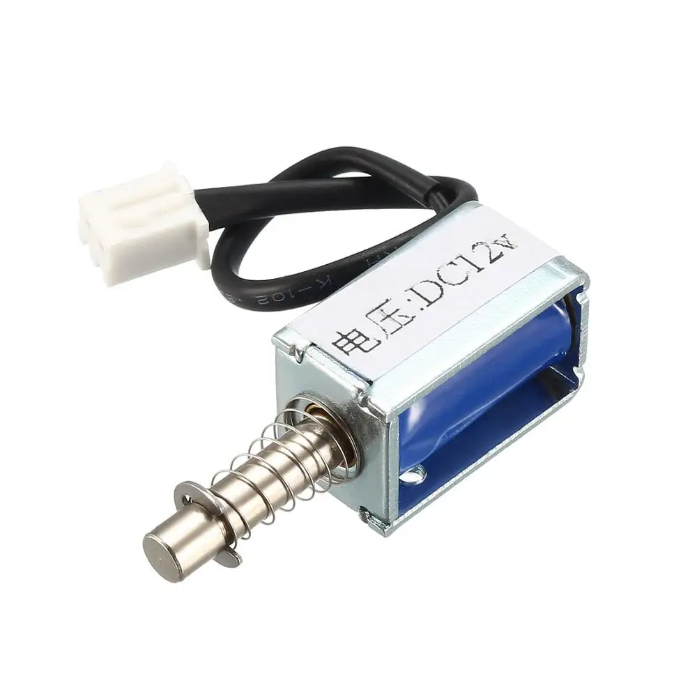 

UXCELL DC 4.5/6/12V 3mm Pull Type Mini Solenoid Electromagnet Open Frame Actuator Linear Motion for Game Machine Auto Door etc.