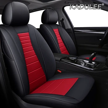 

KADULEE Custom Leather car seat covers For Toyota Corolla PRIUS Prado Land Cruiser RAV4 CROWN Camry Highlander CH-R Alphard