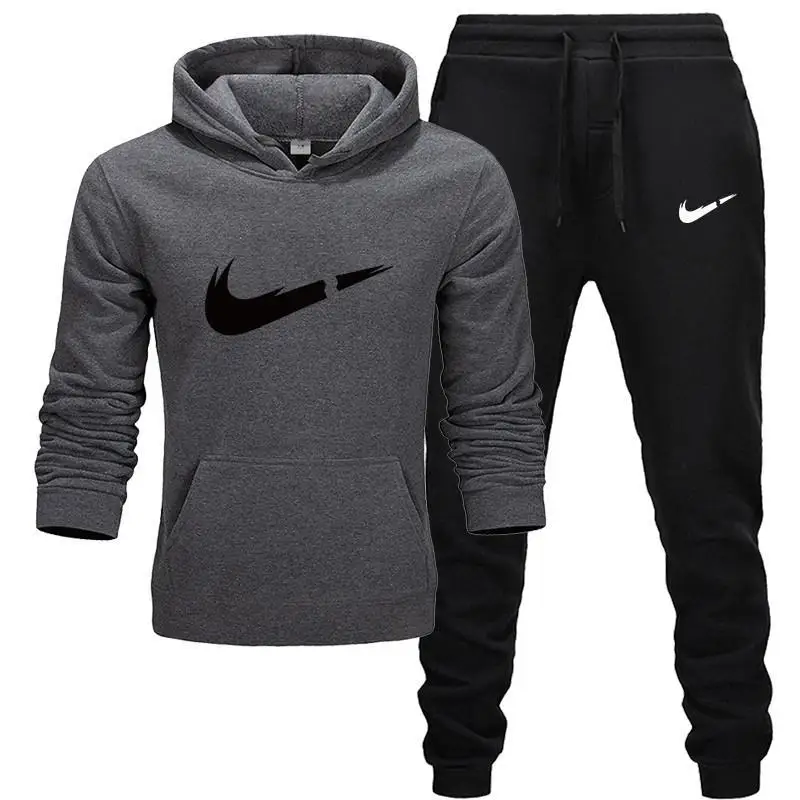 New Fashion Hoodies Men Sport suit Sweatshirt+Sweatpants Suits Casual Long Sleeve Pullover Hoodie clothing