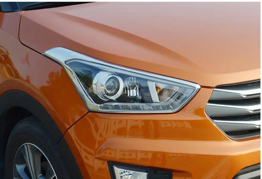 Накладка на фары/задние фары для Hyundai Creta ix25 хромированный корпус из АБС пластика