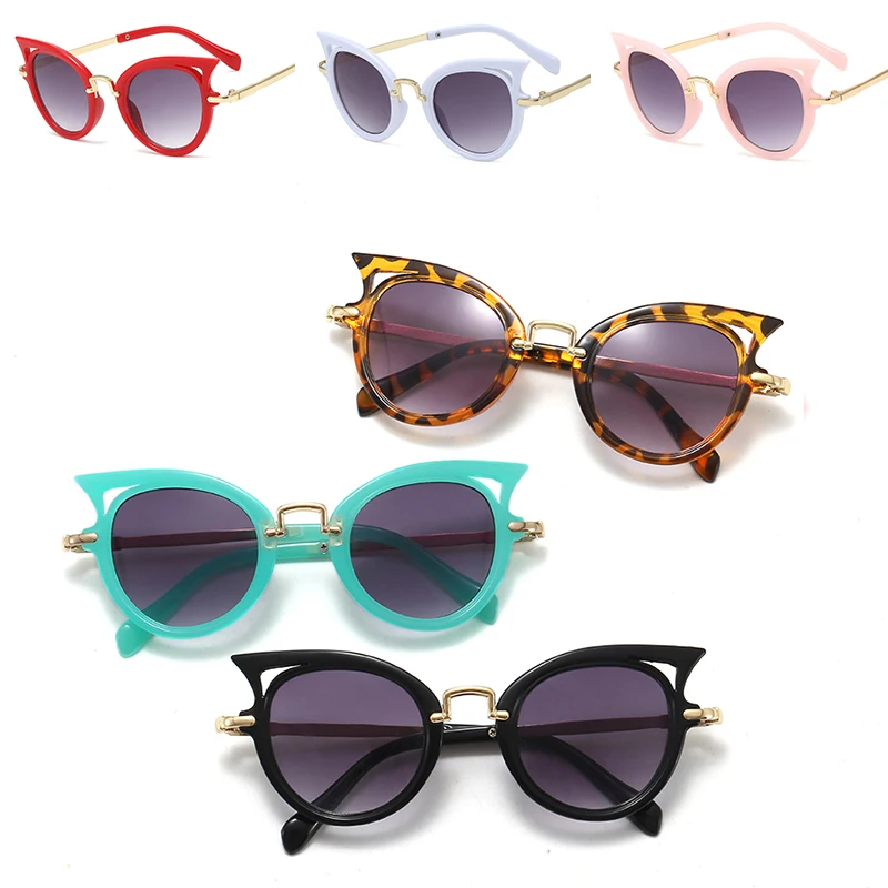 Plastic Black Round Kids Sunglasses Brand little girl/boy Baby Child Glasses goggles Small face Suit For 2~6 age | Аксессуары для