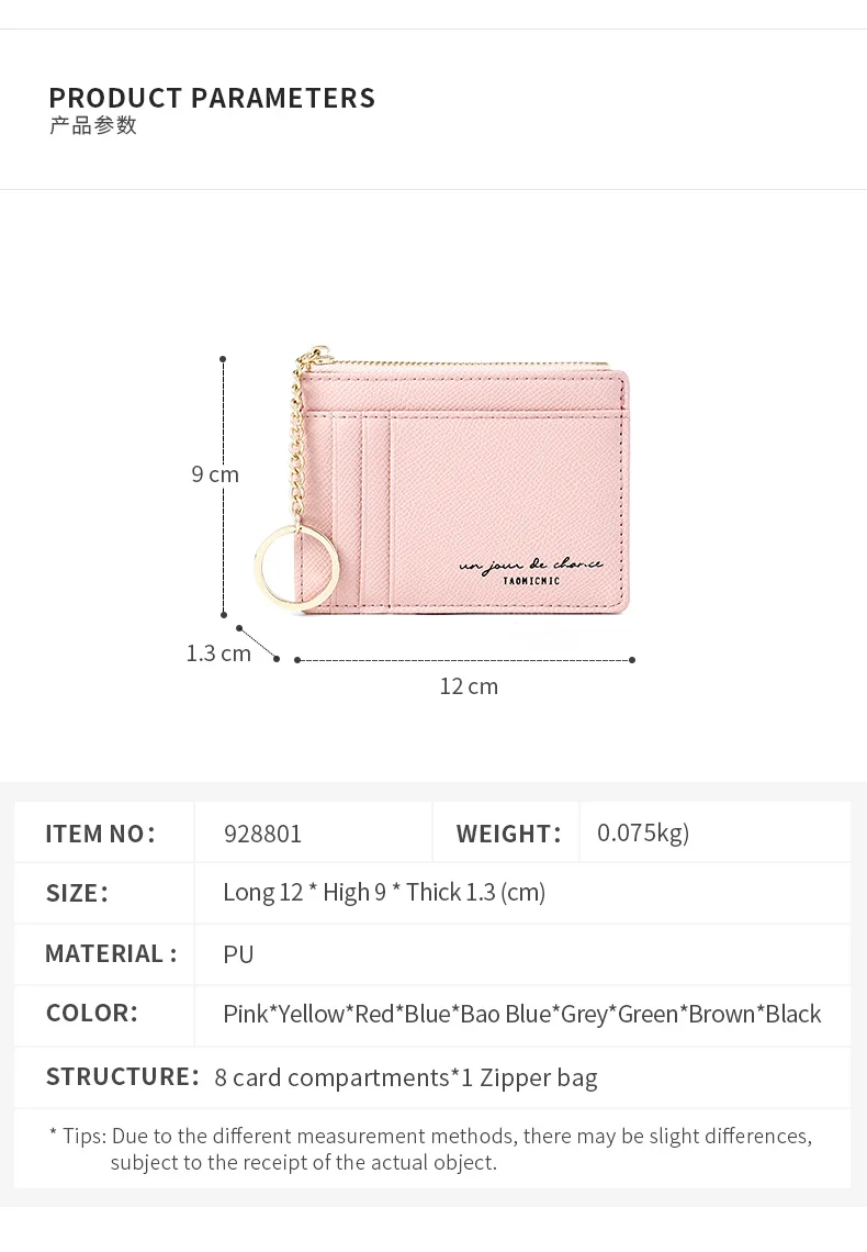 YOJESSY Women Short Wallet Female Wallets Clutch Zipper Coin Pocket Card Holder Ladies Purse
