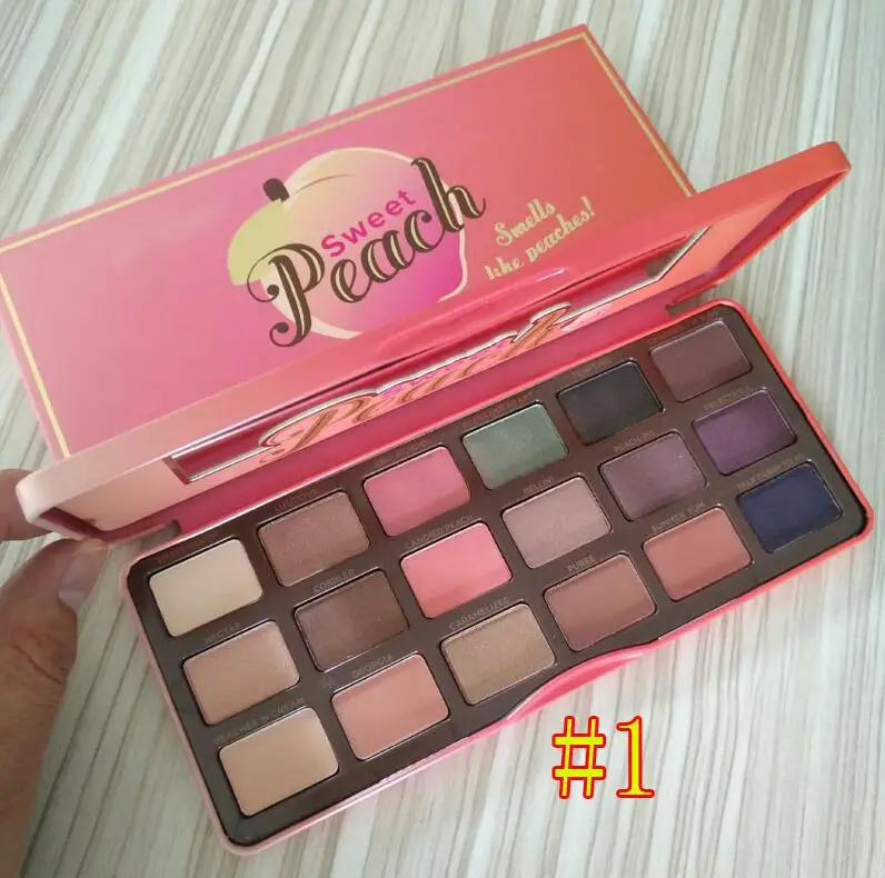 peaches Макияж для лица Новые сладкие персики пряники Золотой Клевер тени для век Палитра шоколад золото 18 цветов папа персики тени для век - Цвет: peaches