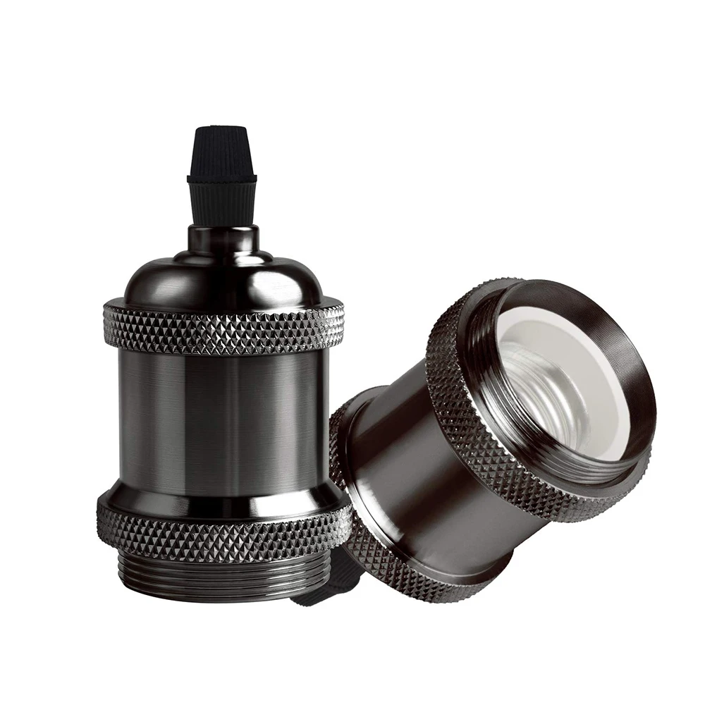 1pc Black Винтаж ламповый патрон E26 E27 базы светодиодный светильник держатель установки для того чтобы подвесной светильник s промышленного ретро держатель лампы edison настенный светильник D30 - Цвет корпуса: 1pc Black