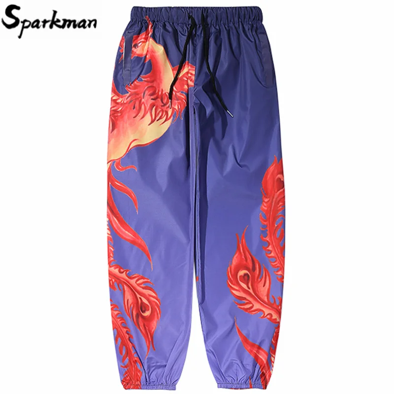 Men Hip Hop Sweatpants Fire Phoenix Harajuku Joggers Pants Streetwear Autumn Harem Pants Track Trousers Hipster Clothing