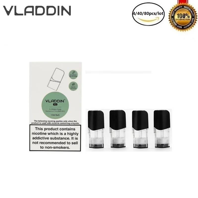 

Wholesale Electronic Cigarettes Vladdin RE Open Empty Refillable Pod Replacement Cartridge for VLADDIN Pod Vape Kit Vaporizer