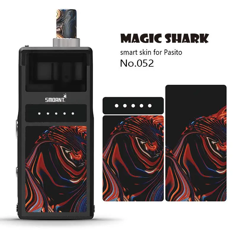 Magic Shark 2.5D ПВХ стильный водонепроницаемый волнистый камень печать не выцветает чехол пленка наклейка для кожи для Smoant Pasito 046-055 - Цвет: 052