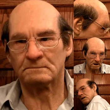 

Newest Wise Professor Nature Latex Headgear Halloween Party Performance Old Man Headgear