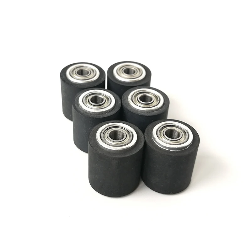 10pcs Pinch Roller Roland Graphtec Cutok DC240 Inkjet Printer Vinyl Cutter Cutting Plotter Roll 4x15x16mm Rubber