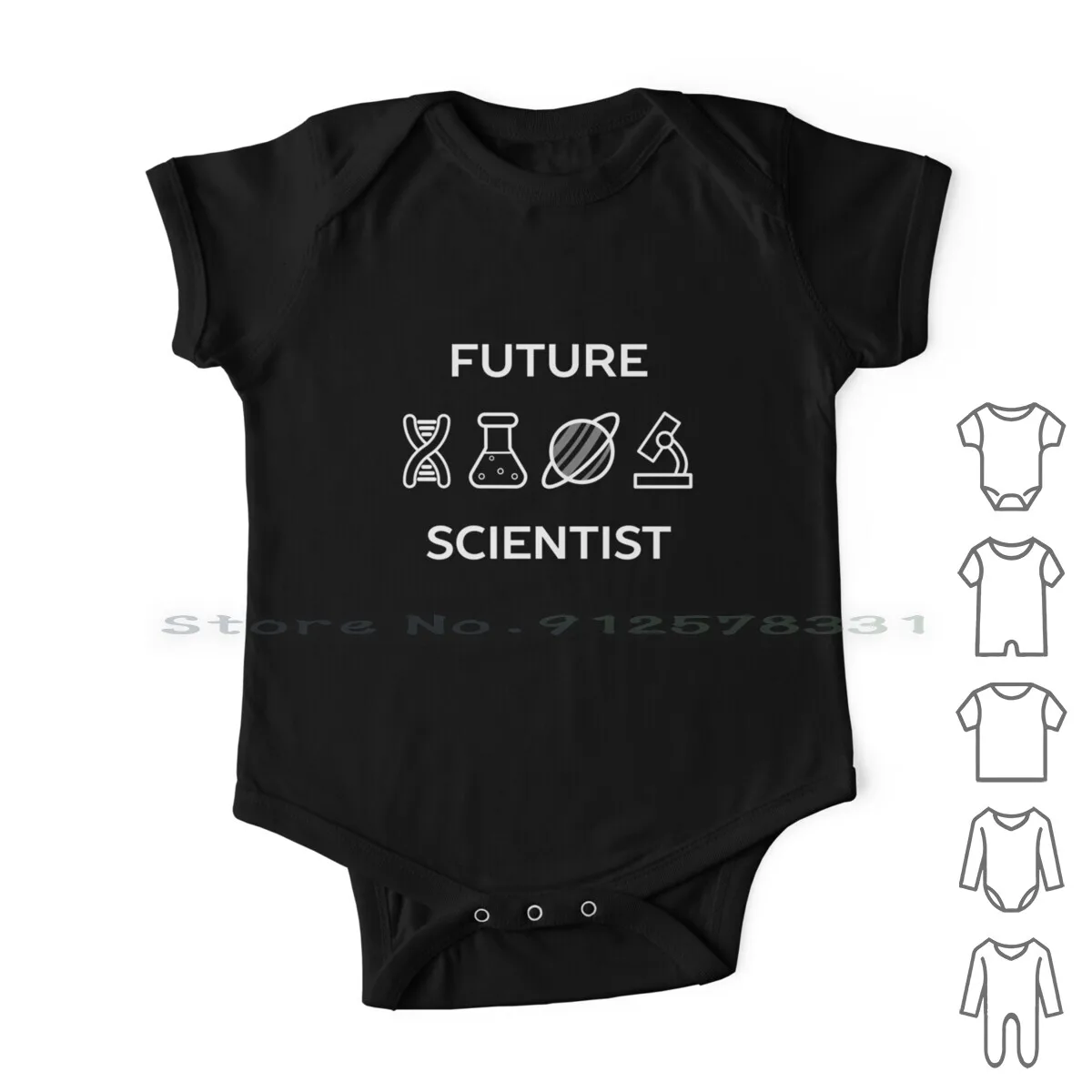 

Хлопковый комбинезон для новорожденных, с надписью Future Scientific