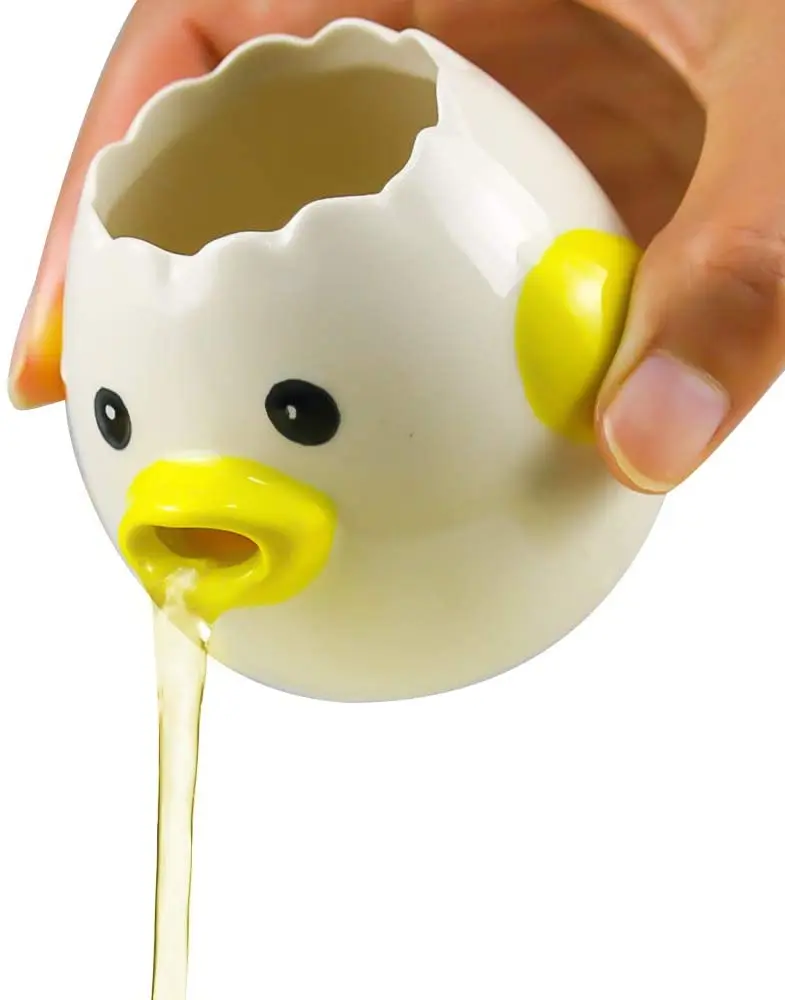 Ceramic Egg Separator for Baking Creative Egg Separator Egg Yolk Separator Kitchen Gadgets Baking Toaol Automatic Separating