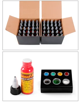 

1 color tattoo ink set 1 ounce 30 ml /bottle permanent tattoo paint 16 colors tattoo pattern body painting makeup beauty tattoo