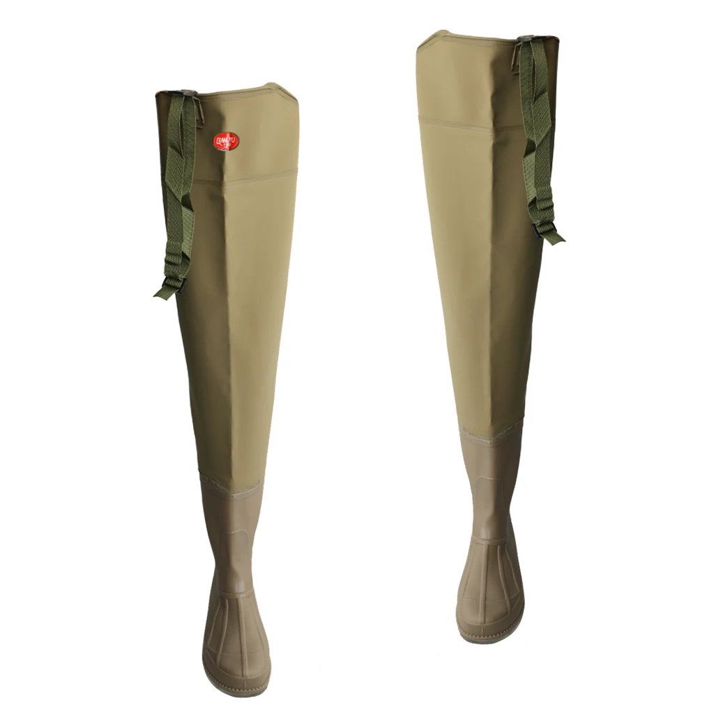 Fishing Boots Waterproof Wading Boots Over Knee Hip Waders Thick Leg Wear Rain Boots Pants Fishing Waders