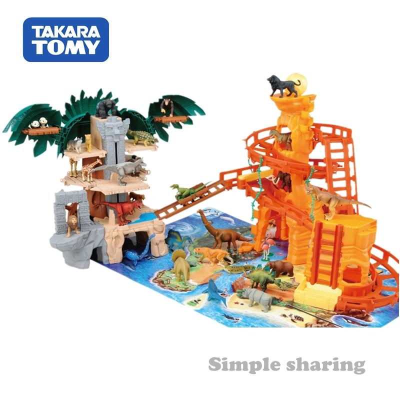 Takara Tomy Tomica Ania Forest Animal Temple Kit литая фотография для детей|Игровые фигурки и