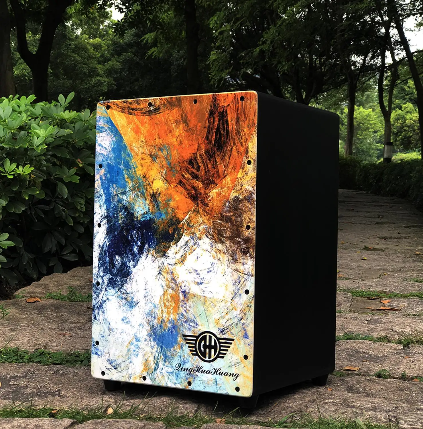 Высокое качество Cajon ручной барабан деревянная коробка барабана инструмент с укусами резиновые ножки 35*31*47 см