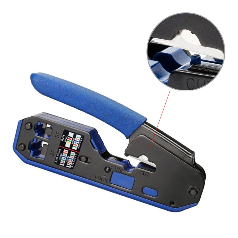 Dreamberg RJ45 инструмент сети Щипцы Обжимные Инструменты для зачистки Cuting Ethernet кабель