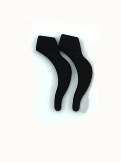 1pair Black 1 пара Противоскользящих силиконовых очков для чтения, держатель для уха, крючки, держатель для очков, спортивные дужки, фиксатор для очков, ушной замок - Цвет: 1pair Black