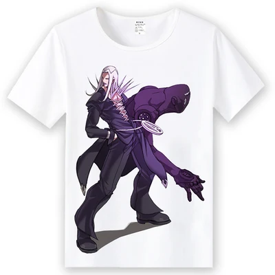 Аниме JoJo невероятное приключение Косплей Футболка Леоне abbacchio Higashikata Josuke для мужчин футболка футболки для девочек, топы