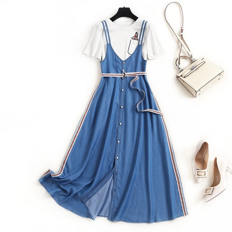 lyocell denim dress