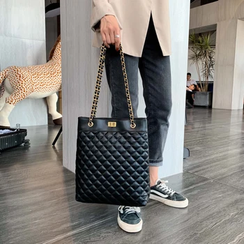 

Fashion lattice Women Handbag pu Leather Women Shoulder Bags Famous Brand Designer Women Bags Ladies Casual sac a main