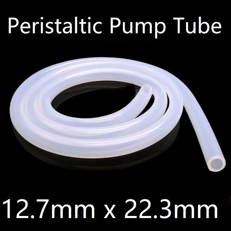 

Peristaltic Pump Tube ID 12.7mm x 22.3mm OD Soft Silicone Hose Wall 4.8mm Flexible Drink Water Connect Pipe Nontoxic Transparent