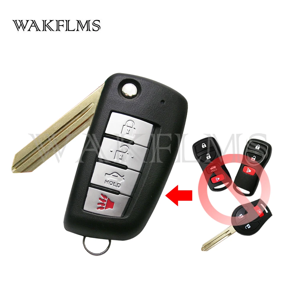 4btn модифицированный Автомобильный Дистанционный флип ключ 315 МГц для Nissan Infiniti