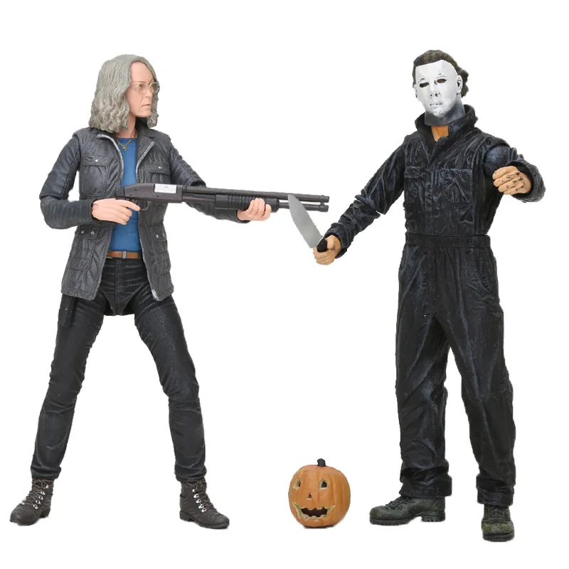 18 20 см NECA Хэллоуин Ultimate Laurie Strode Майкл Майерс ПВХ экшн фигурки модели игрушки для