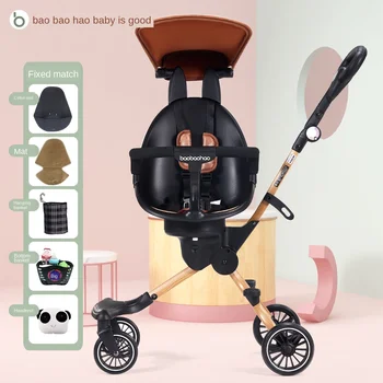 

Two-way Strollers For Babies Light foldable high landscape Steel Pipe Baby Strollers Hot Mom Tricycle Bike Baby Accessories