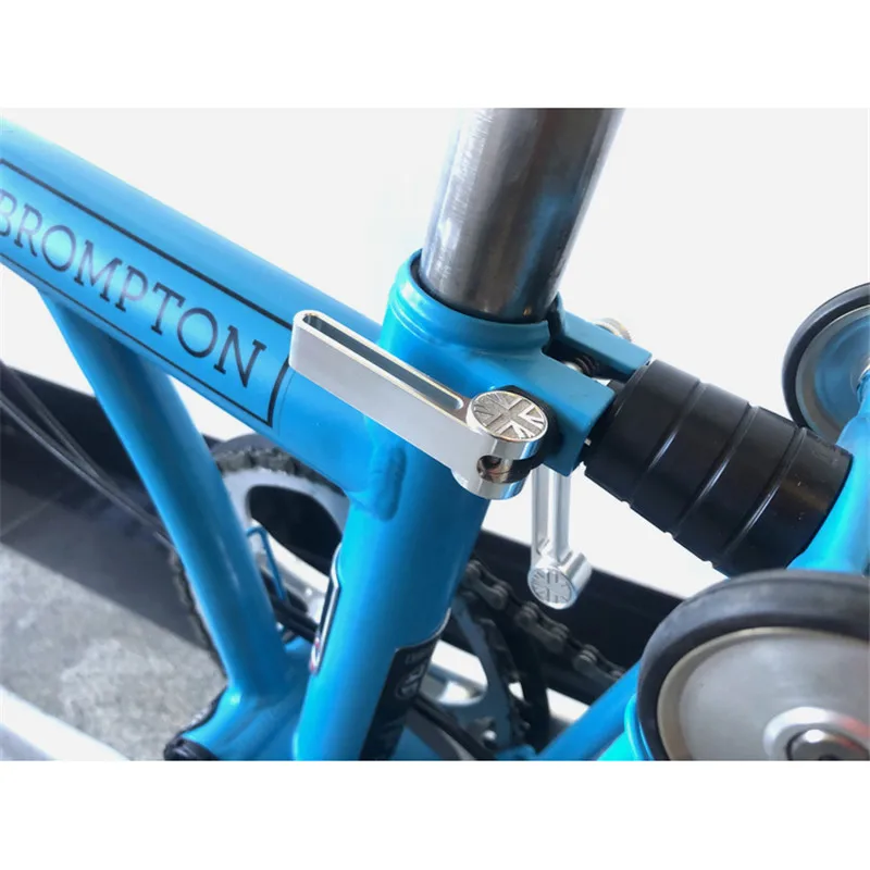 Brompton складной велосипед Юнион Джек CNC Подседельный штырь зажим Флаг Великобритании Подседельный штырь зажим для Brompton Аксессуары для велосипеда