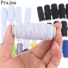Prajna linha elástica preto e branco 10 rolo conjunto de máquina de costura linha elástica barato para pulseiras miçangas diy acessório