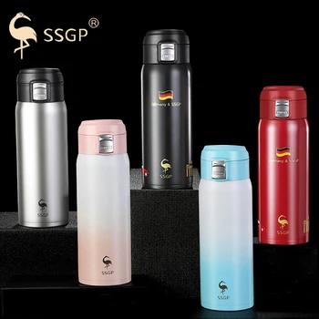 

480ML Double Wall Stainless Steel Thermoses Vacuum Flasks Thermal Travel Mug Sport Thermos Water Bottle Camping Vacuum Flask Mug