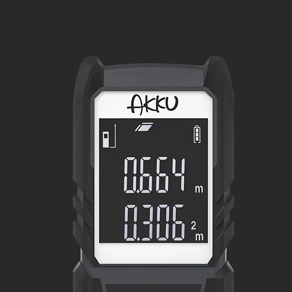 Youpin AKKU 40M Laser Rangefinder Digital Laser Distance Meter battery-powered laser range finder tape distance measurer (3)