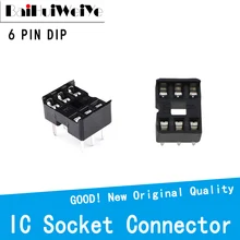 Adaptateur de prises de courant DIP6 6 broches 6P DIP SIP IC, Type de soudure 2.54MM, 40 pièces/lot