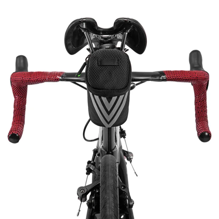 Мини-велосипедная сумка для шоссейного велосипеда MTB, светоотражающая седельная сумка, черный ремешок, наборы инструментов, сумки для заднего сиденья FK88