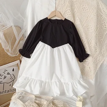 

Fashion Korean Little Girls Clothing Fall Toddler Children Long Sleeve Princess Dress Party Birthday Kids Costume Vestidos