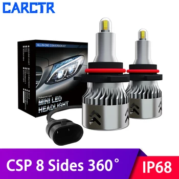 

8 Sides LED Car Headlight Bulbs H3 H7 Led Lamp H11/H8/H9 9005/H10 9006 H1 Headlamp 360 Degrees 60W Highlight CSP IP68 Car Lights