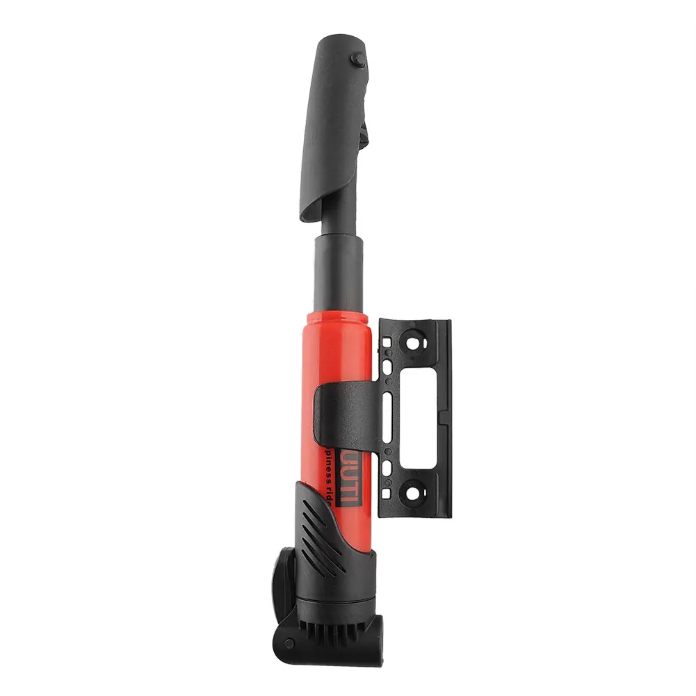 Portable Foldable Bike Cycling Tire Tyre Inflator Air Pump Skidproof Red